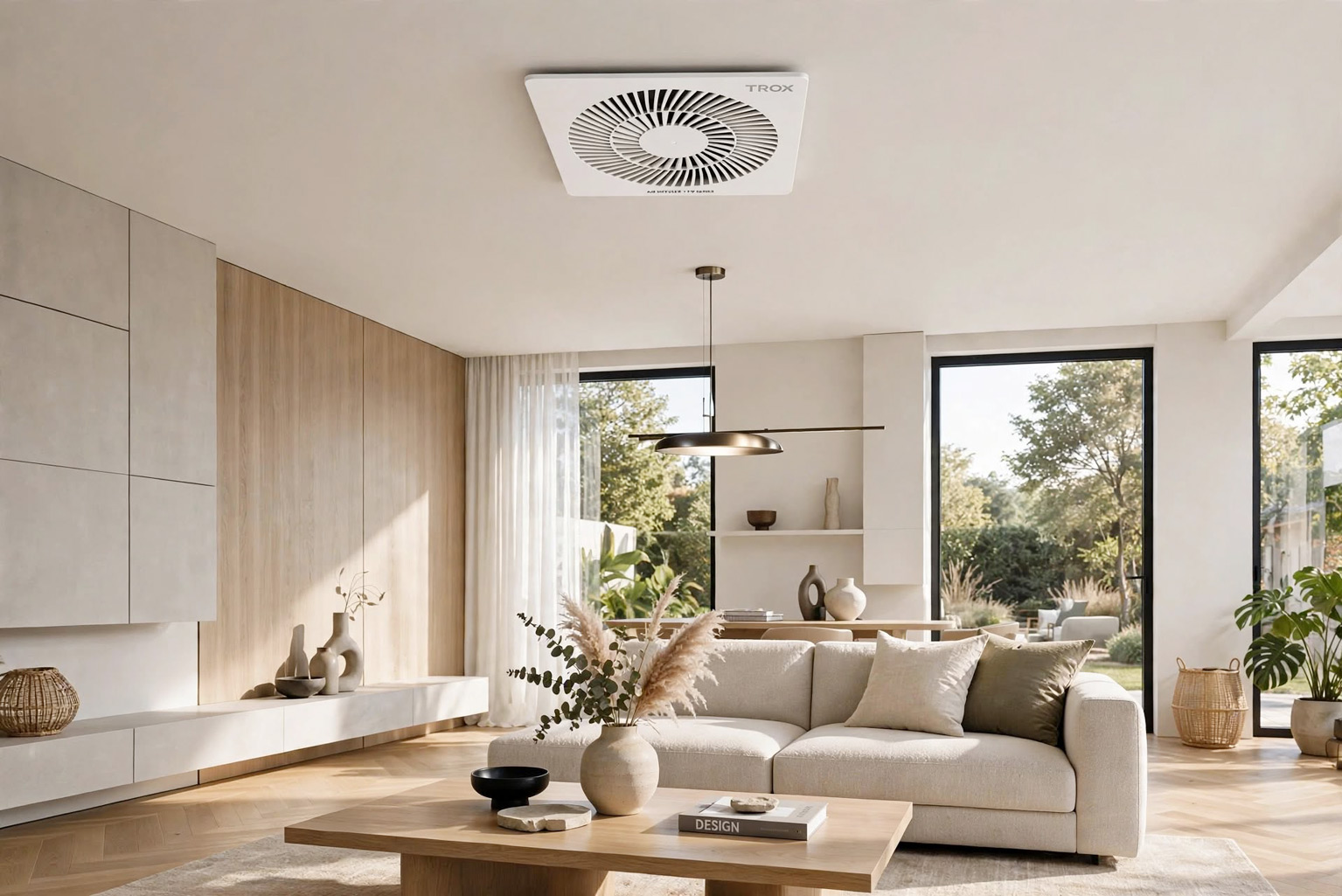 Interior hunian modern dengan penataan ruang yang elegan